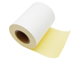 80gsm-semi-gloss/hotmelt adhesive/60gsm yellow glassine