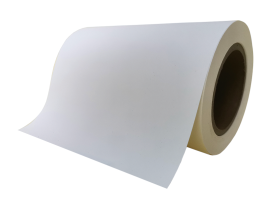 100mic synthetic PP/water adhesive/80g white glassine